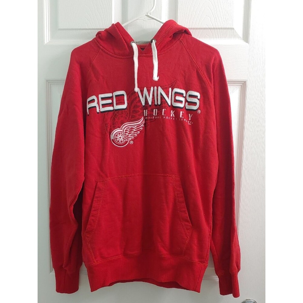 Vintage Detroit Red Wings Hoodie Men's M NHL Hockey Pullover